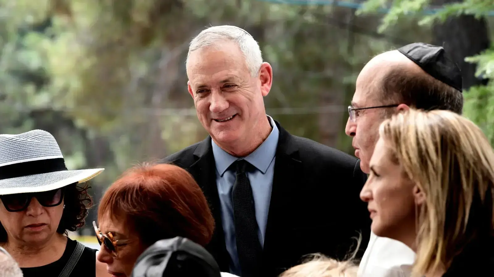 יו"ר כחול לבן בני גנץ באזכרה של נשיא המדינה ה9 שמעון פרס, הר הרצל, 19 בספטמבר 2019