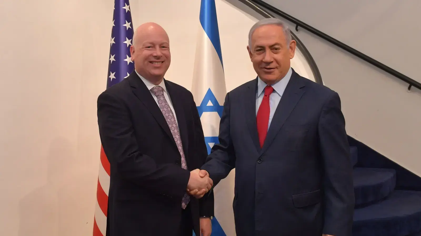 פגישה של ראש הממשלה בנימין נתניהו עם השליח האמריקני למזרח התיכון ג'ייסון גרינבלט, 20 בספטמבר 2019 
