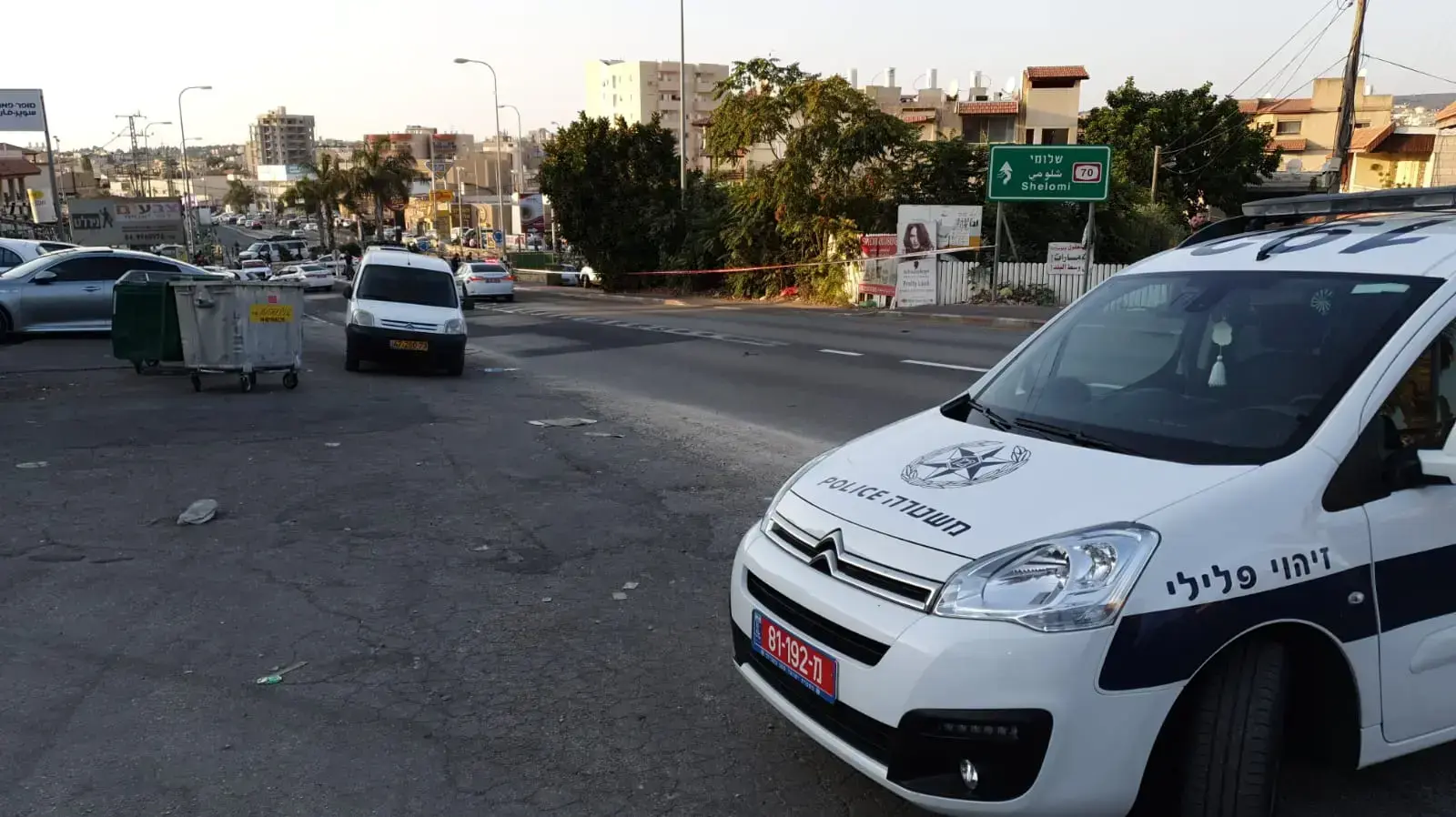 זירת האירוע בו נורה אדיב דיראוי בן 38 מכפר יאסיף, כפר יאסיף, 19 בספטמבר 2019