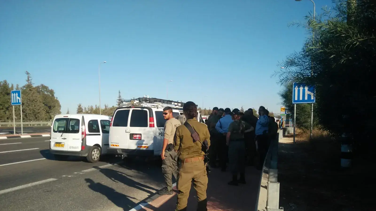 זירת אירוע הדקירה בצומת שילת, 25.09.19 זירת אירוע הדקירה בצומת שילת, 25.09.19