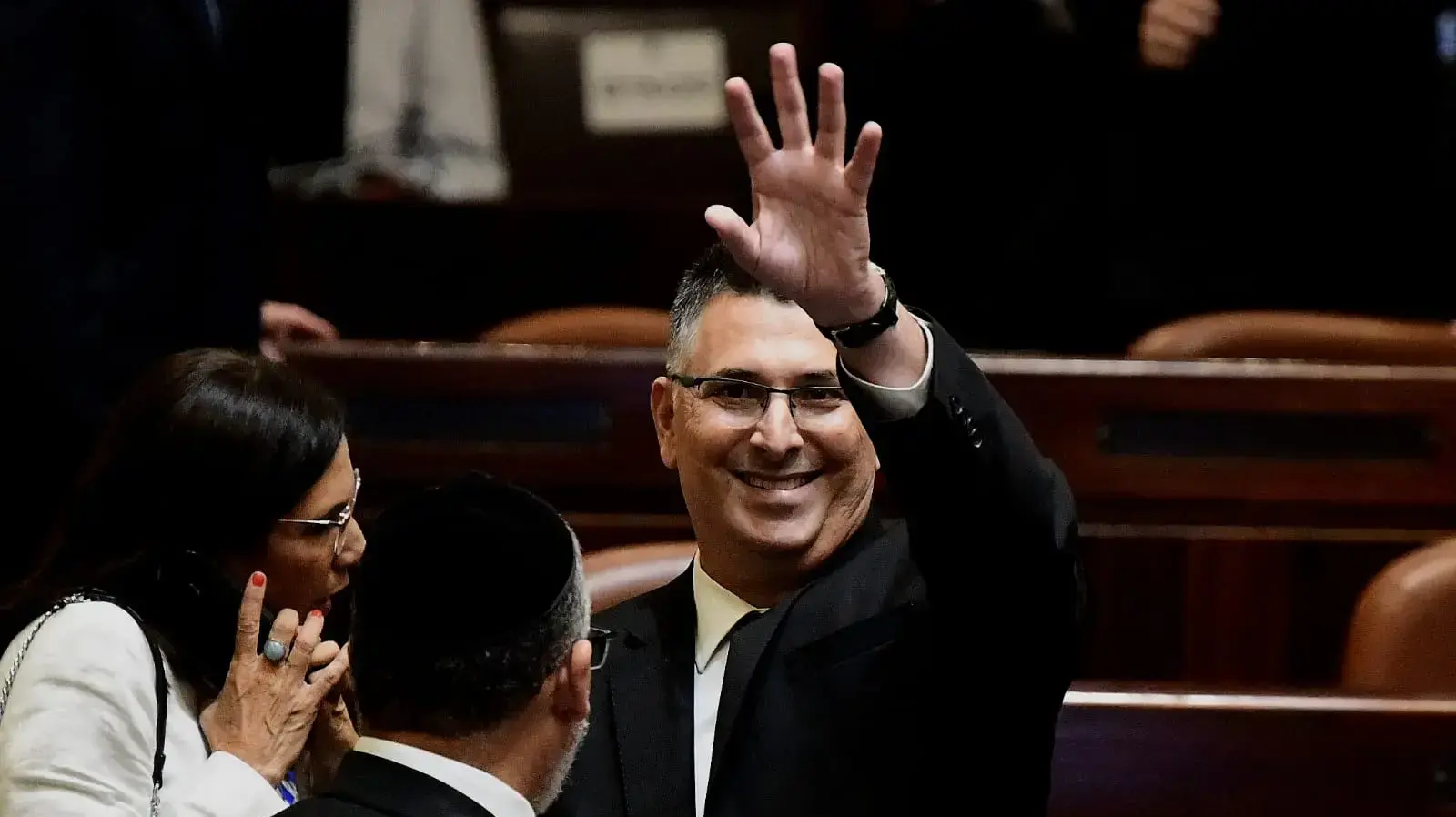 גדעון סער במהלך טקס השבעת הכנסת ה- 22 גדעון סער במהלך טקס השבעת הכנסת ה- 22