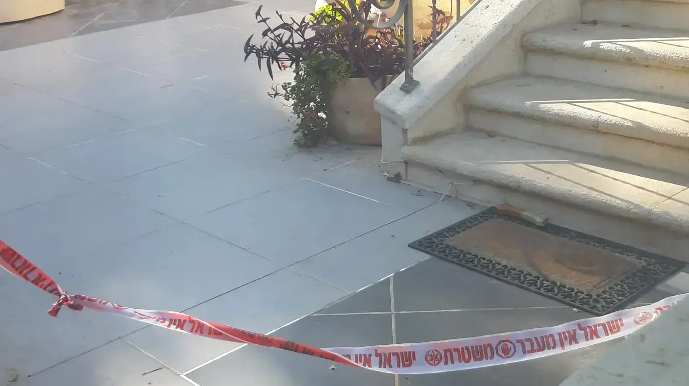 חשד לרצח במוצא: זירת התקרית חשד לרצח במוצא: זירת התקרית