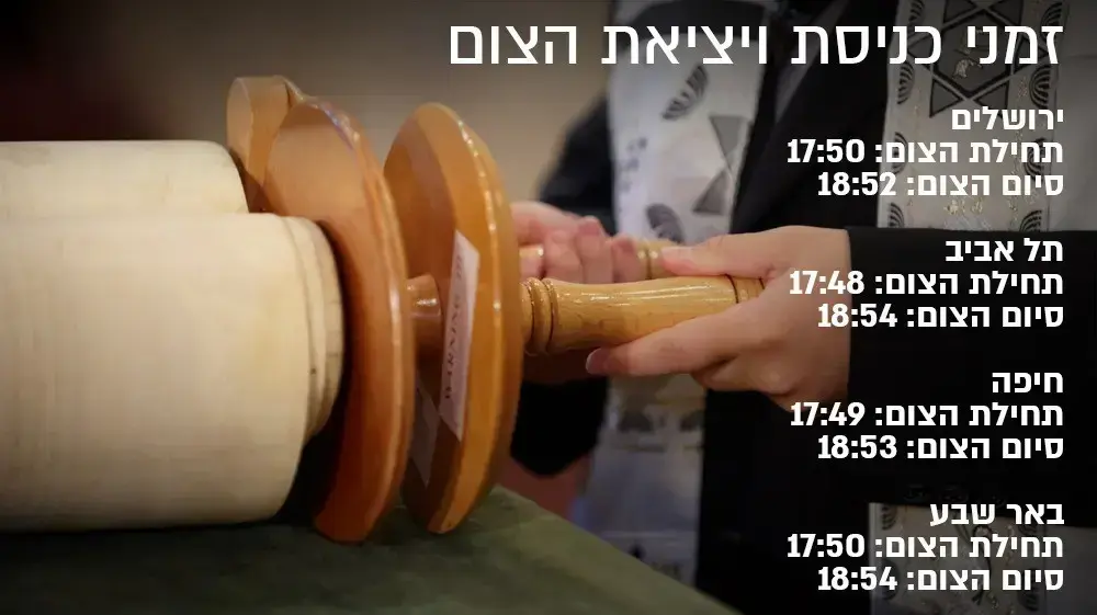 זמני כניסת ויציאת צום יום כיפור. 06 באוקטובר 2019 זמני כניסת ויציאת צום יום כיפור. 06 באוקטובר 2019