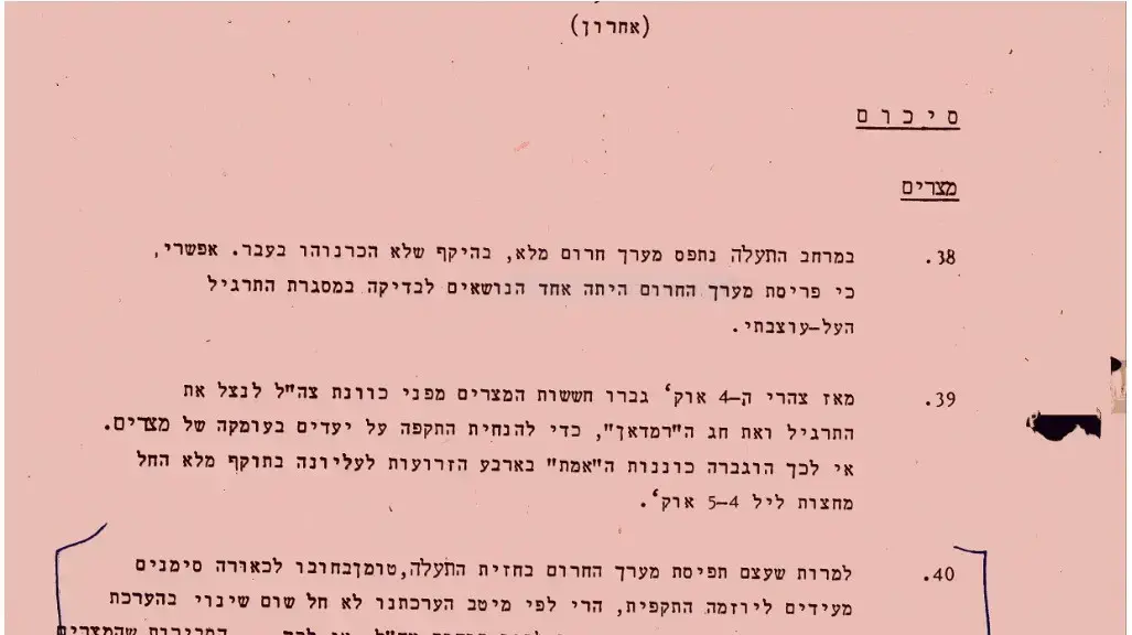 הסבירות שהמצרים יחדשו הלחימה נמוכה -46 שנים למלחמת יום הכיפורים - מסמכים מארכיון צה"ל במשרד הביטחון הסבירות שהמצרים יחדשו הלחימה נמוכה -46 שנים למלחמת יום הכיפורים - מסמכים מארכיון צה"ל במשרד הביטחון