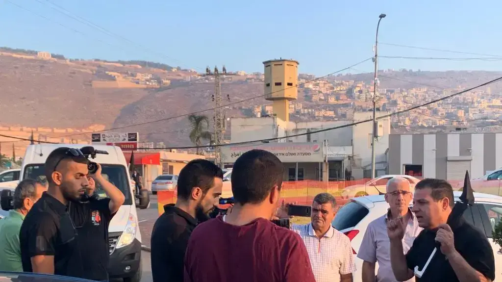 יו"ר הרשימה המשותפת איימן עודה בכניסה למג'ד אל כרום יו"ר הרשימה המשותפת איימן עודה בכניסה למג'ד אל כרום