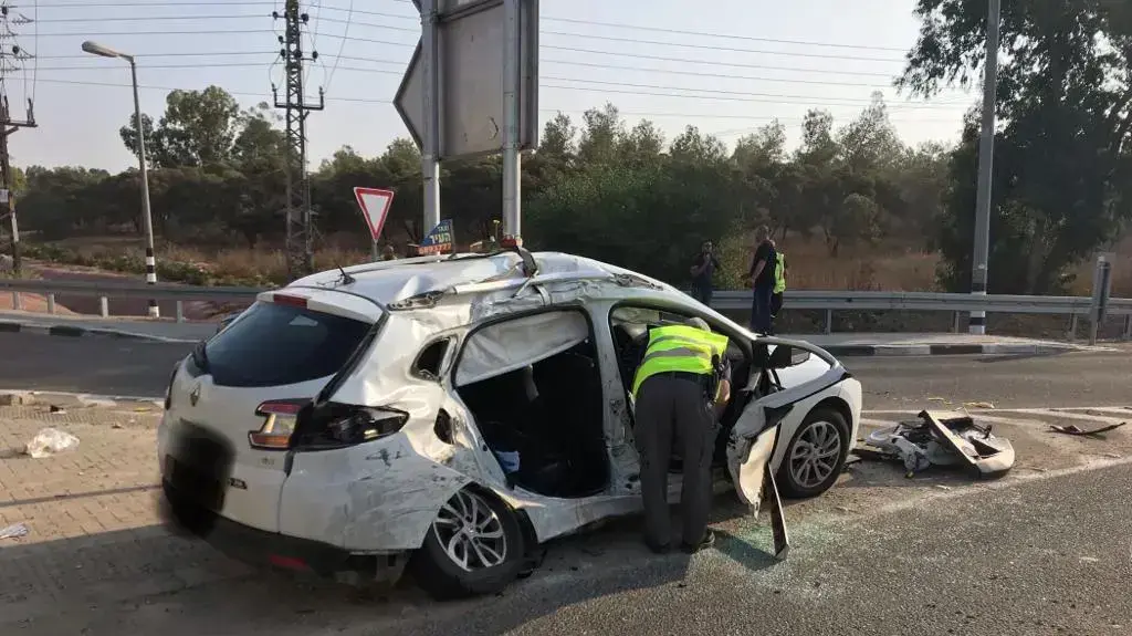 שני הרוגים בתאונית דרכים בצומת איבים,17 אוקטובר 2019