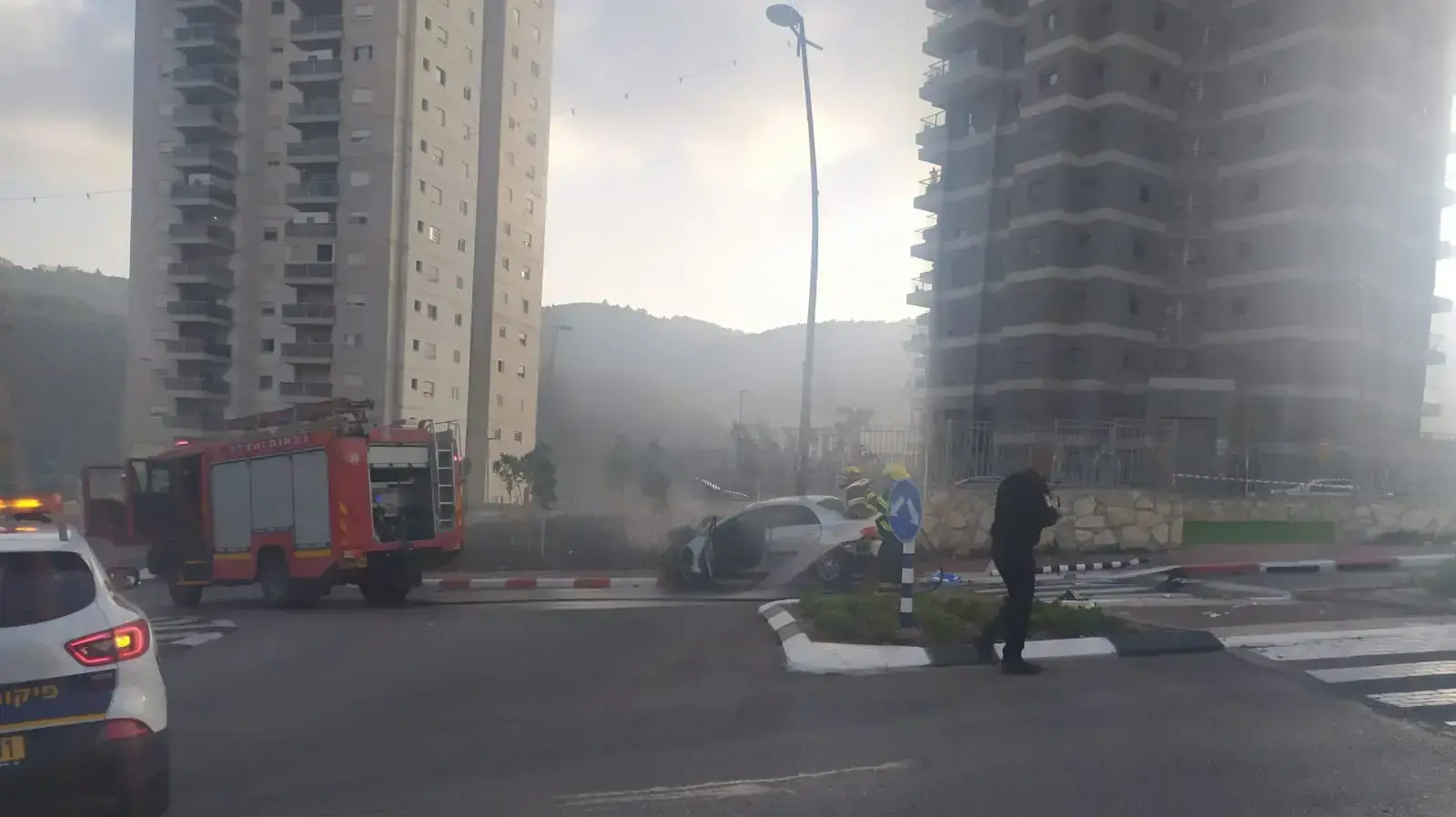 זירת הפיצוץ בנשר 17 באוקטובר 2019 זירת הפיצוץ בנשר 17 באוקטובר 2019