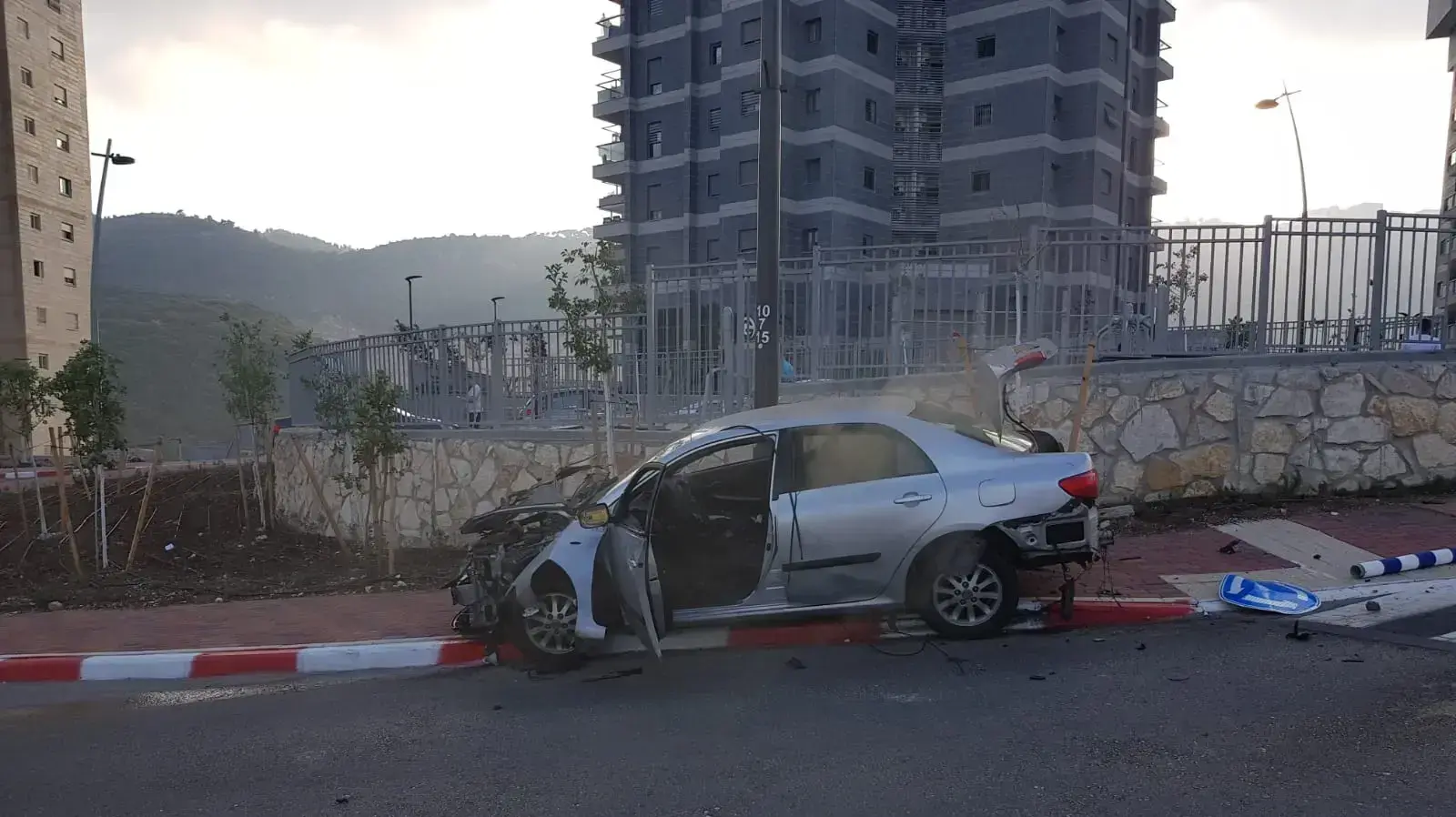 זירת הפיצוץ בנשר 17 באוקטובר 2019 זירת הפיצוץ בנשר 17 באוקטובר 2019