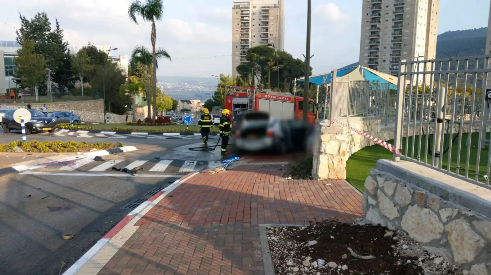 זירת הפיצוץ בנשר 17 באוקטובר 2019 זירת הפיצוץ בנשר 17 באוקטובר 2019