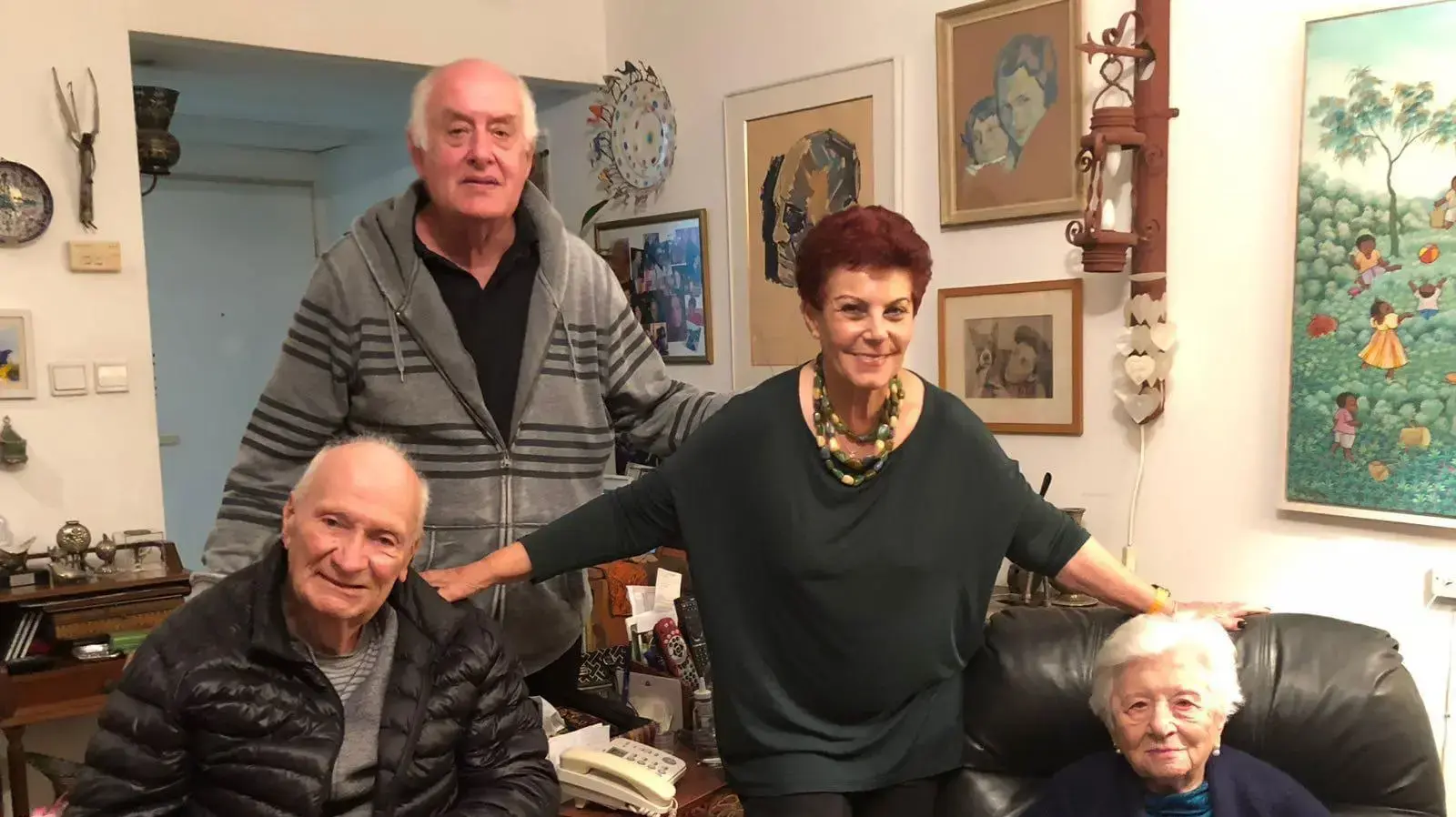 רות דיין, מיכל ומאיר שמגר ואודי בצר רות דיין, מיכל ומאיר שמגר ואודי בצר
