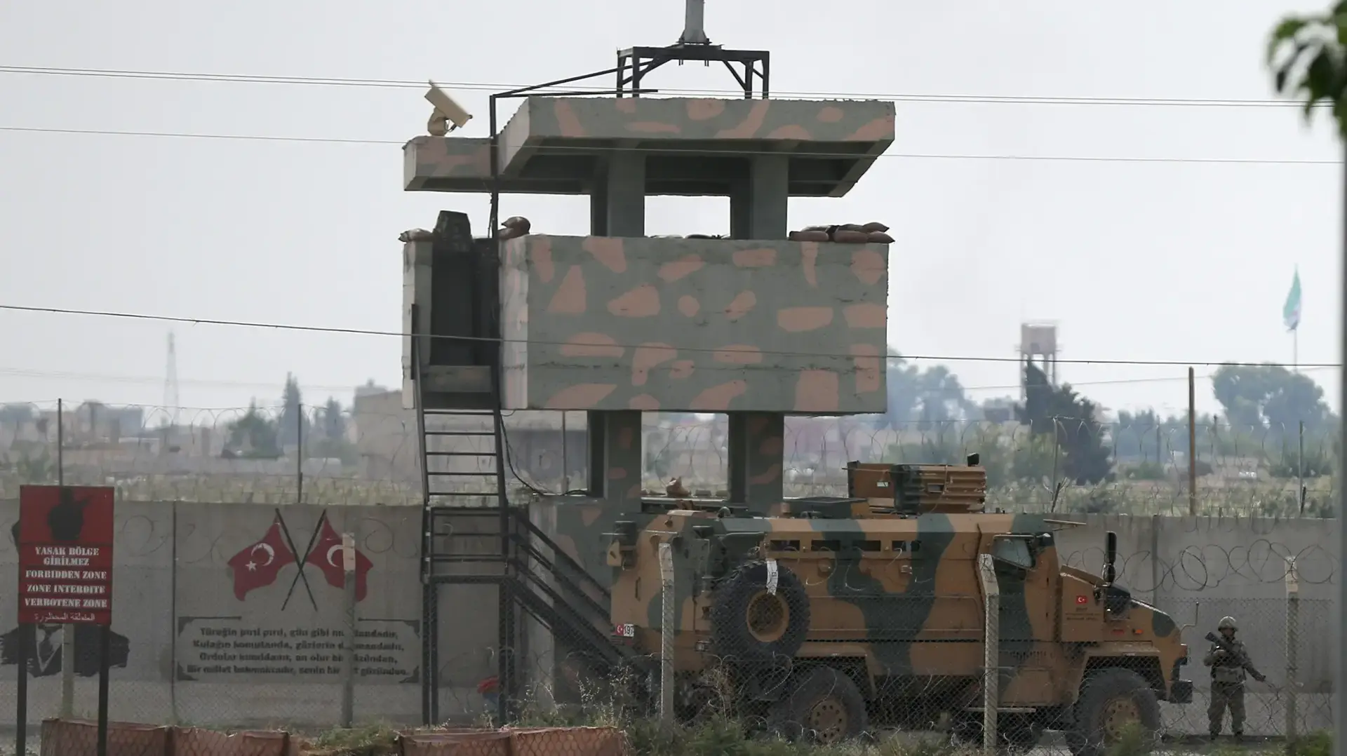 רכב טורקיה בפטרול סמוך לגבול סוריה - 20 אוקטובר 2019