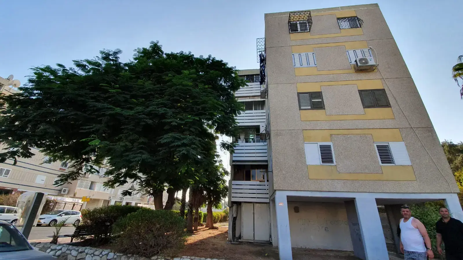 הבניין באשקלון בו אותרה התינוקת שהוזנחה