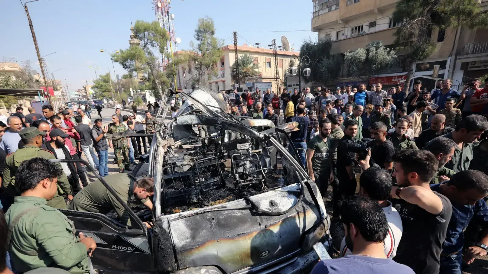 כוחות של צבא סוריה בעיר קמישלי, 23 באוקטובר 2019 כוחות של צבא סוריה בעיר קמישלי, 23 באוקטובר 2019