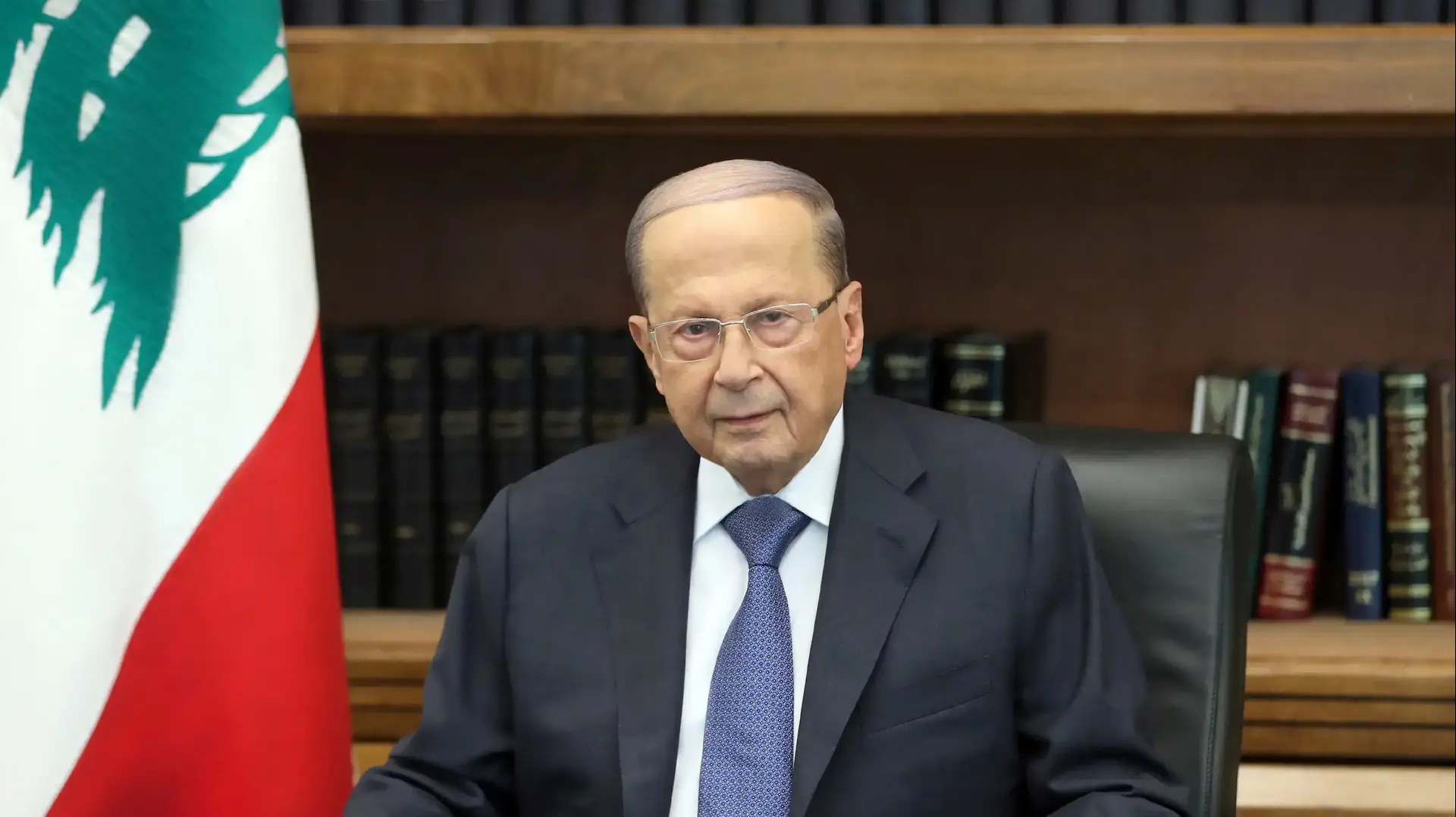 נשיא לבנון מישל עאון בנאום לאומה, 24 באוקטובר 2019 נשיא לבנון מישל עאון בנאום לאומה, 24 באוקטובר 2019