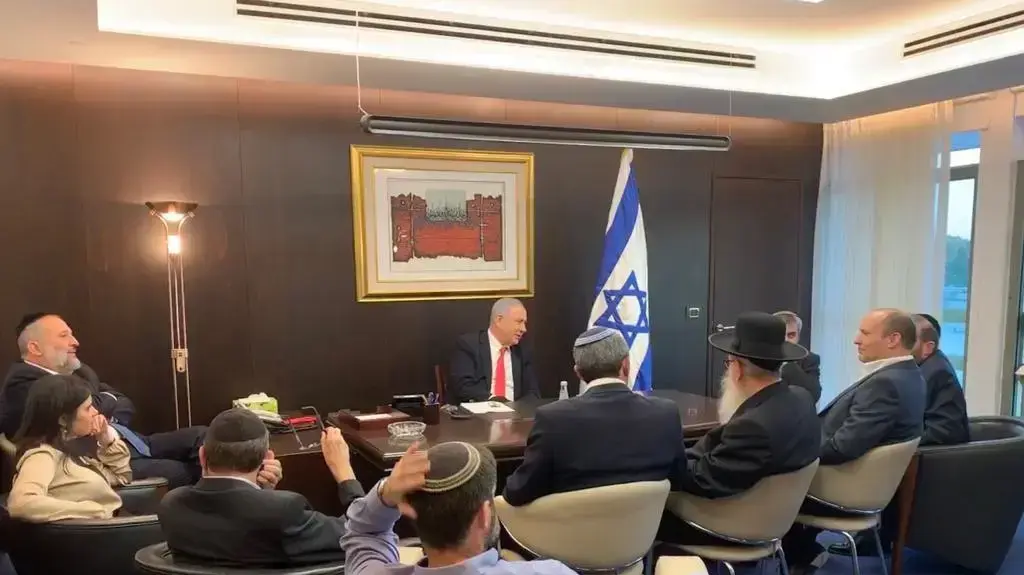 פגישת ראש הממשלה בנימין נתניהו עם ראשי המחנה הלאומי, 4 בנובמבר 2019
