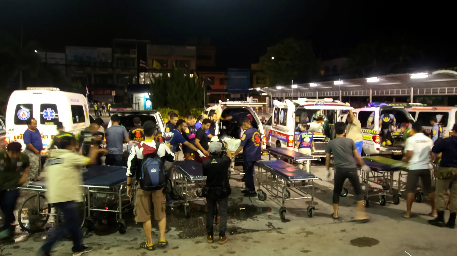 גופות של הרוגים במתקפה של בדלנים בדרום תאילנד, 6 בנובמבר 2019