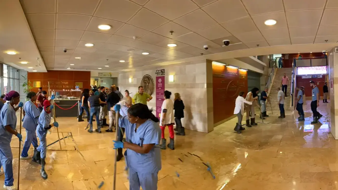 הצפה בבית חולים רמב"ם, 7 בנובמבר 2019 הצפה בבית חולים רמב"ם, 7 בנובמבר 2019