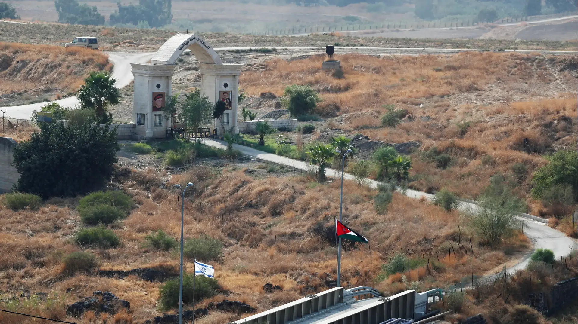 דגלי ישראל וירדן בנהריים, 10 בנובמבר 2019 דגלי ישראל וירדן בנהריים, 10 בנובמבר 2019