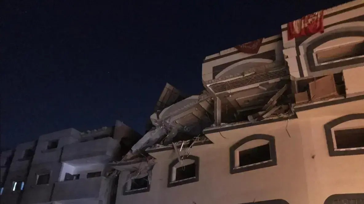 הבית שהופצץ ברצועת עזה, 12 בנובמבר 2019 הבית שהופצץ ברצועת עזה, 12 בנובמבר 2019