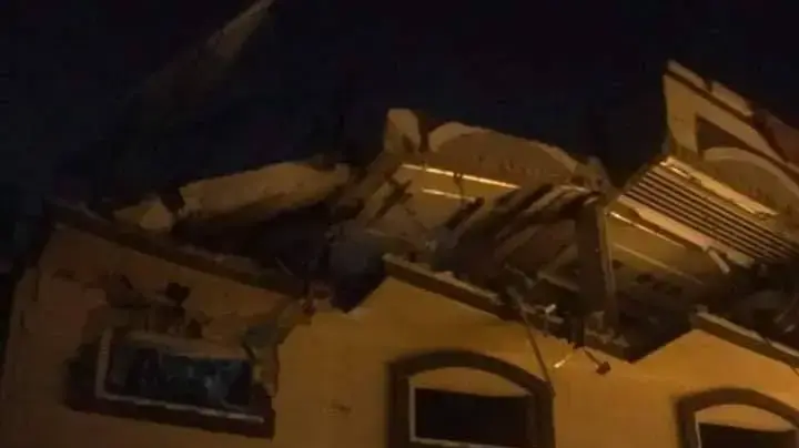 הבית שהופצץ ברצועת עזה, 12 בנובמבר 2019 הבית שהופצץ ברצועת עזה, 12 בנובמבר 2019