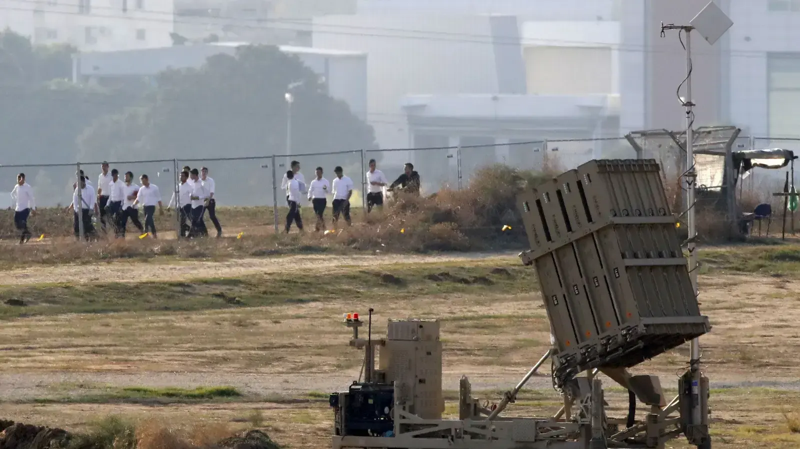 סוללת כיפת ברזל בעיר אשדוד בזמן המתיחות מול רצועת עזה, 12 בנובמבר 2019
