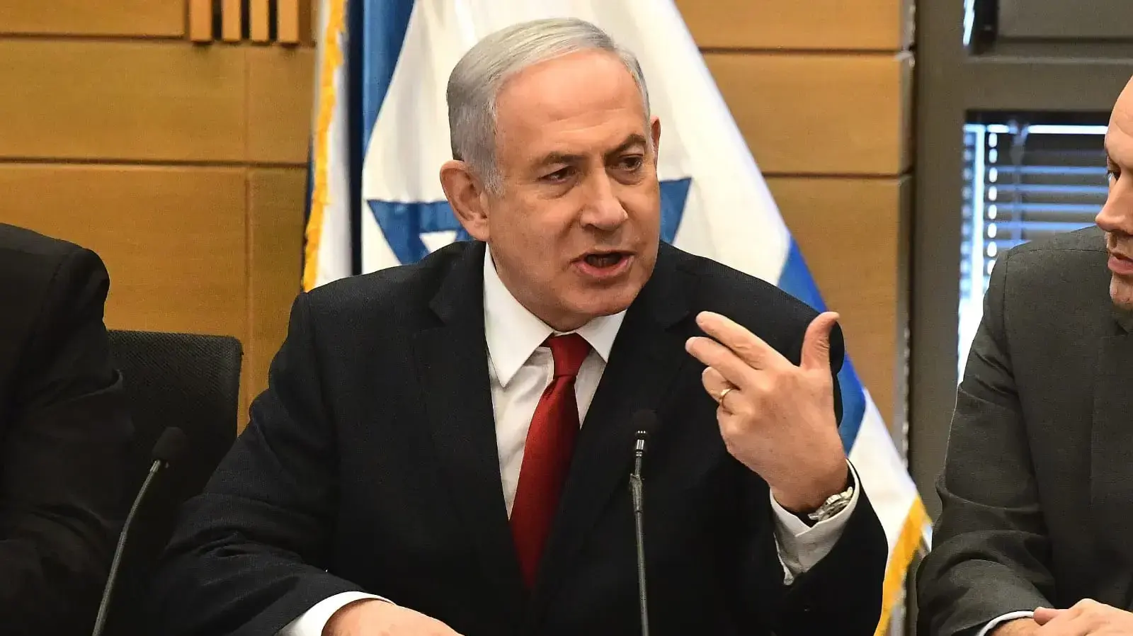 ראש הממשלה בנימין נתניהו בישיבת הבלוק, כנסת, 18 בנובמבר 2019