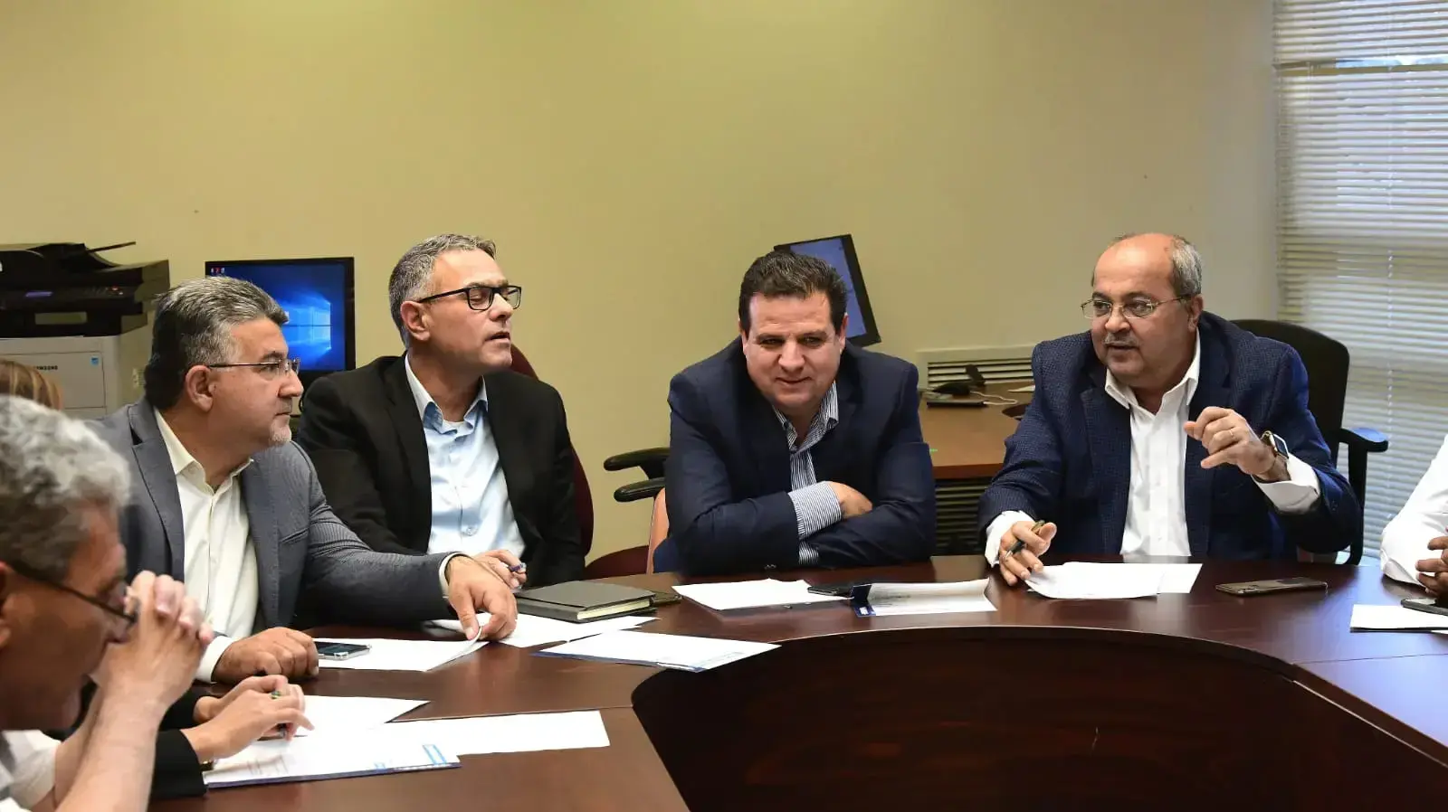 הרשימה המשותפת -אחמד טיבי, איימן עודה, יוסף ג'בארין, מטאנס שחאדה, 18 בנובמבר 2019 הרשימה המשותפת -אחמד טיבי, איימן עודה, יוסף ג'בארין, מטאנס שחאדה, 18 בנובמבר 2019