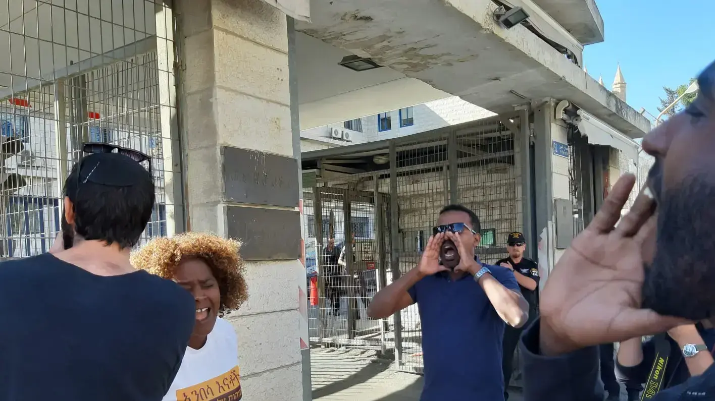 מוחים מול משרד המשפטים בירושלים בעקבות ההחלטה בעניין השוטר שירה בסלומון טקה, 19 בנובמבר 2019 מוחים מול משרד המשפטים בירושלים בעקבות ההחלטה בעניין השוטר שירה בסלומון טקה, 19 בנובמבר 2019