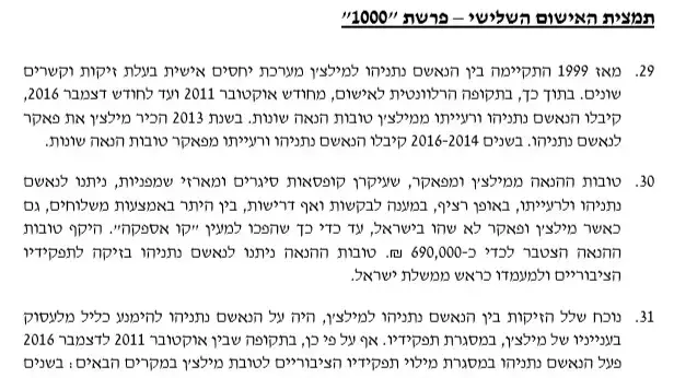 כתב אישום: נתניהו, אלוביץ', מוזס- תיק 1000 כתב אישום: נתניהו, אלוביץ', מוזס- תיק 1000