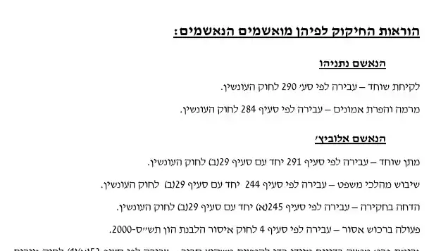 כתב אישום: נתניהו, אלוביץ', מוזס- 4000 כתב אישום: נתניהו, אלוביץ', מוזס- 4000