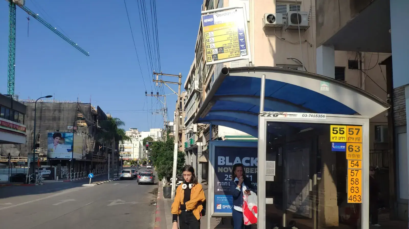 קווי אוטובוסים בשבת מגבעתיים לתל אביב, 23 בנובמבר 2019
