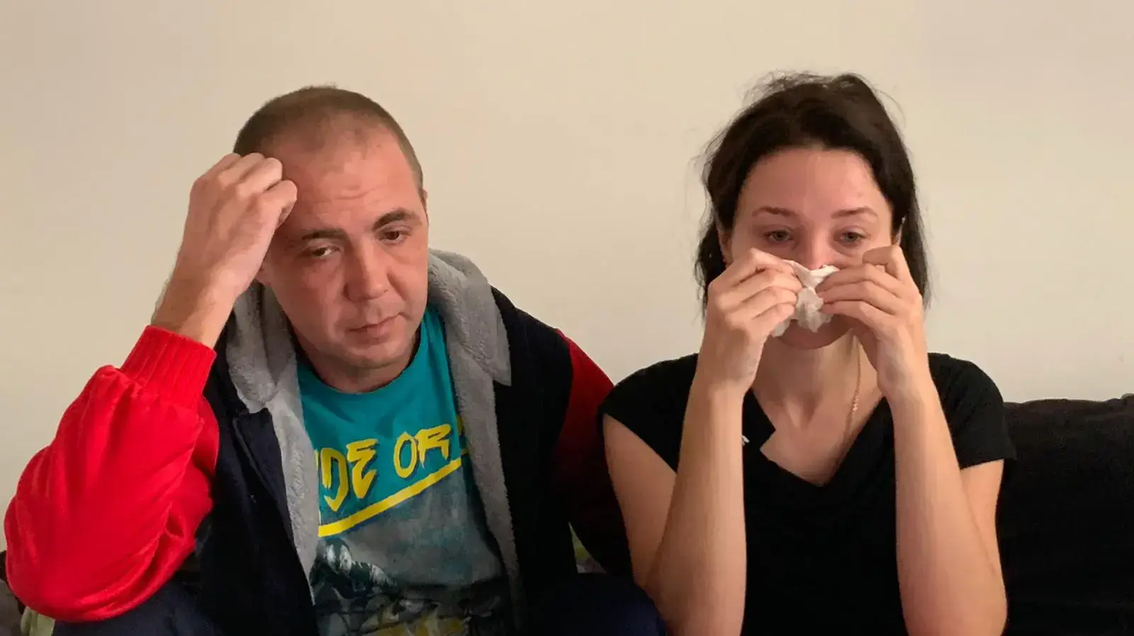 נטליה וסרגיי ההורים של אריה בוגרוב, התינוק שנחנק למוות מוילון בגן הילדים בכרמל הצרפתי בחיפה, 26 בנובמבר 2019 נטליה וסרגיי ההורים של אריה בוגרוב, התינוק שנחנק למוות מוילון בגן הילדים בכרמל הצרפתי בחיפה, 26 בנובמבר 2019