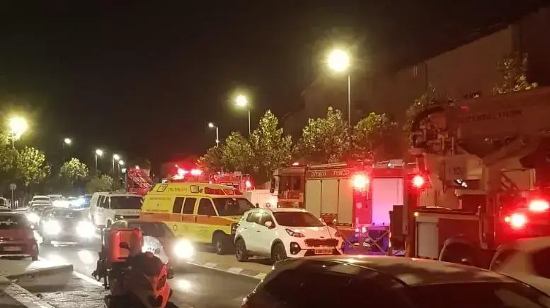 זירת השריפה בירושלים 27 ביולי 2019 