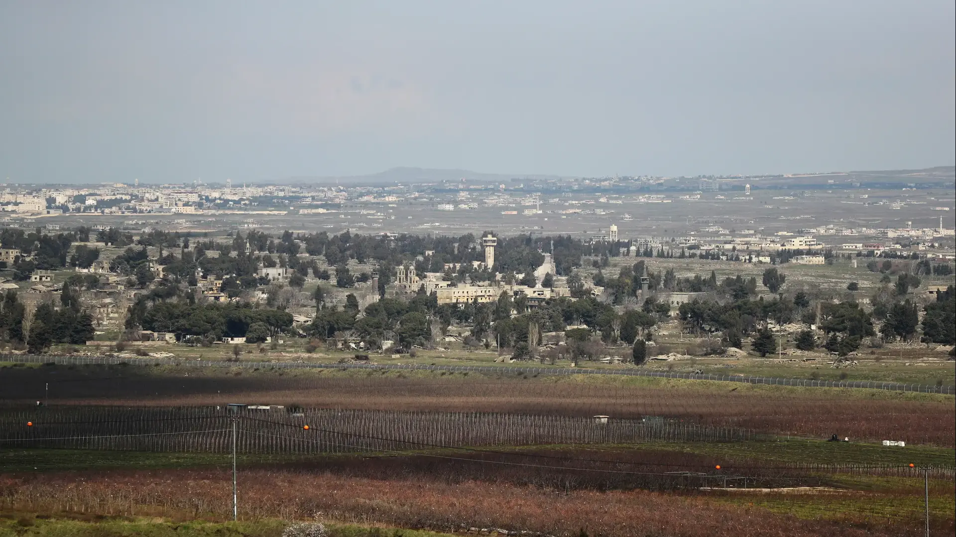 גבול ישראל סוריה ברמת הגולן ב-14 בפברואר 2019 גבול ישראל סוריה ברמת הגולן ב-14 בפברואר 2019