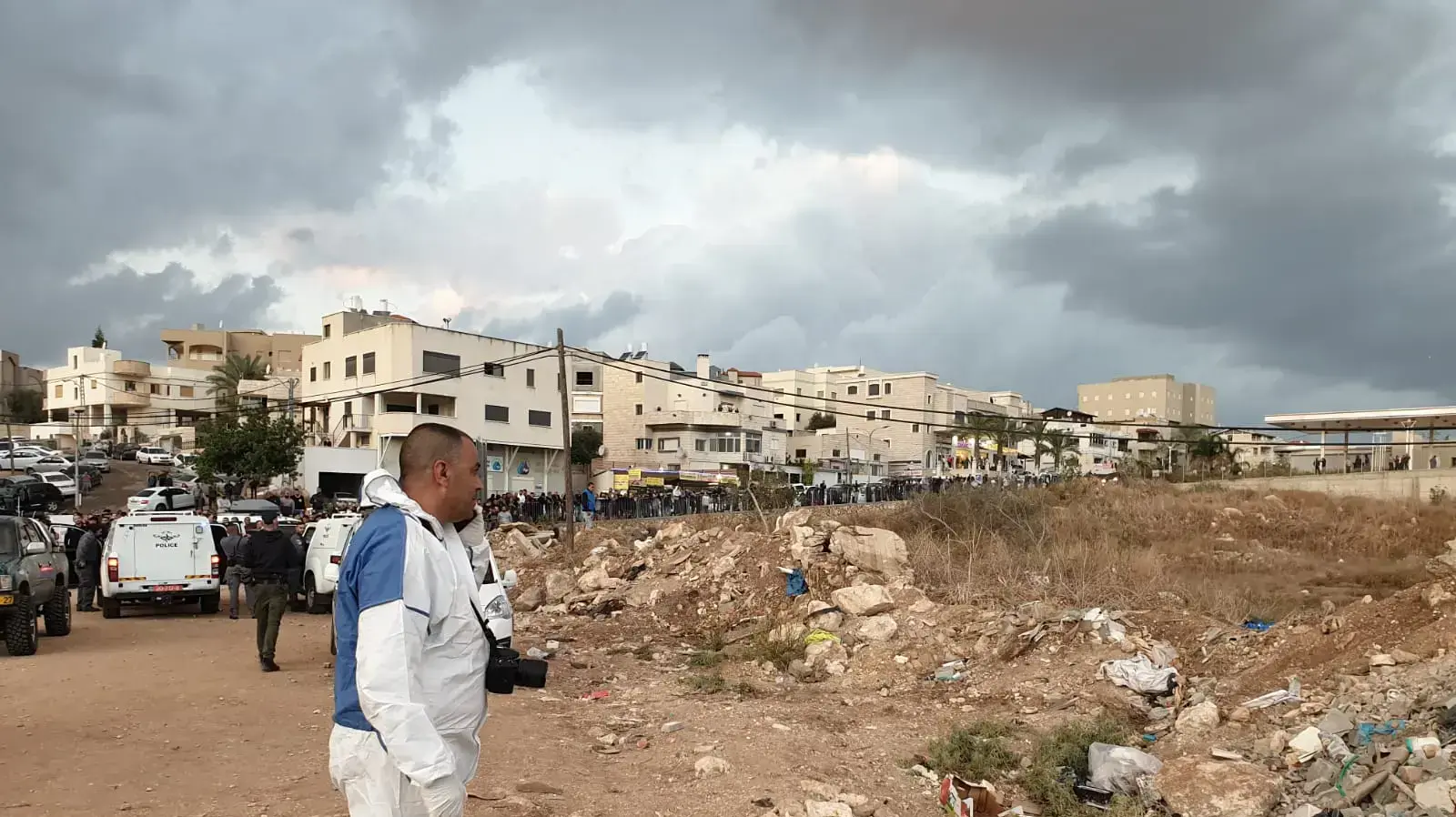 זירת מציאת הגופה בשפרעם 5 בדצמבר 2019 זירת מציאת הגופה בשפרעם 5 בדצמבר 2019