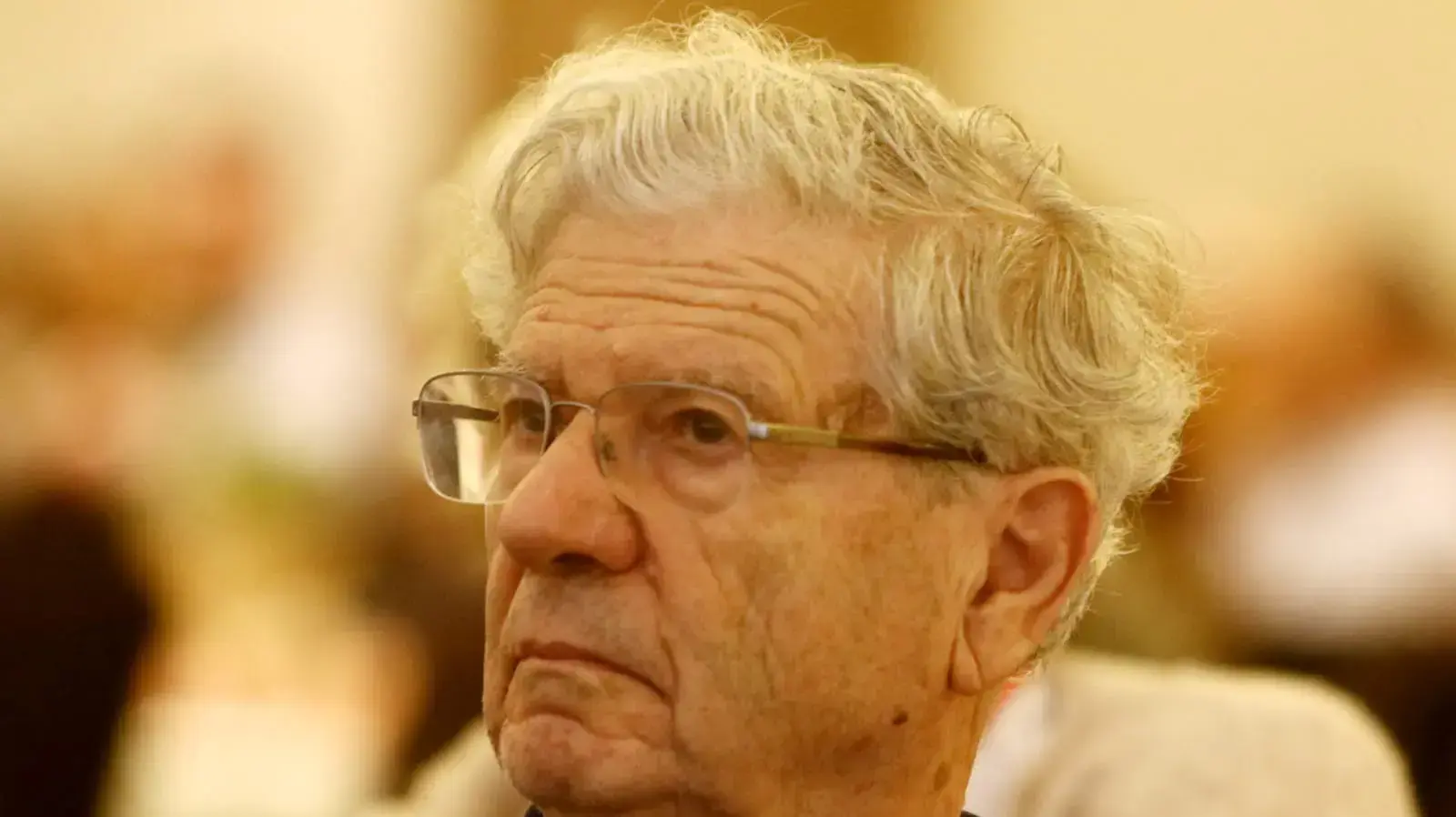 שופט בית המשפט העליון אהרון ברק בכנס משפט בחיפה, 6 בדצמבר 2019