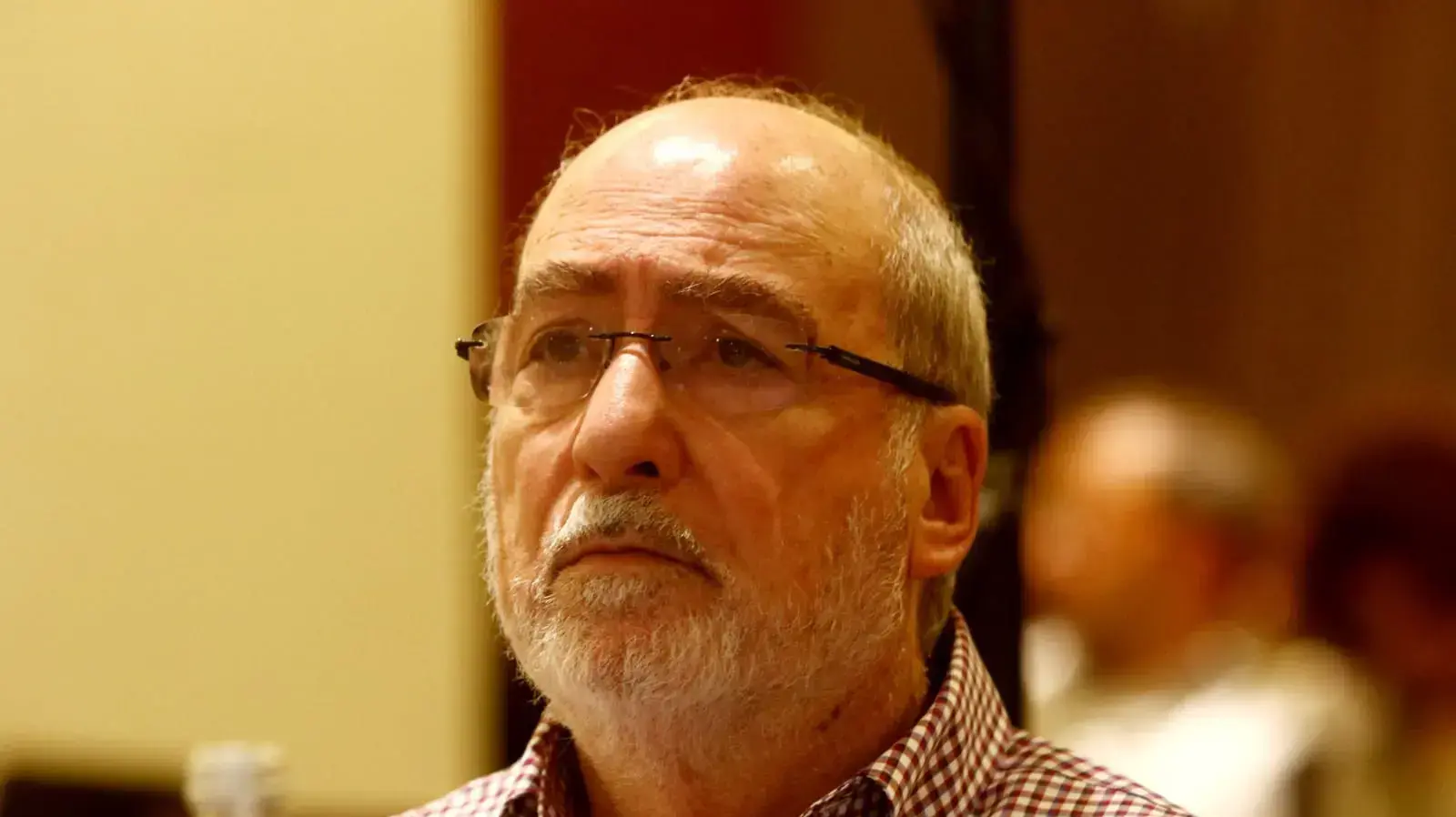 נשיא בית המשפט העליון לשעבר אשר גרוניס בכנס בחיפה ב-6 בדצמבר 2019