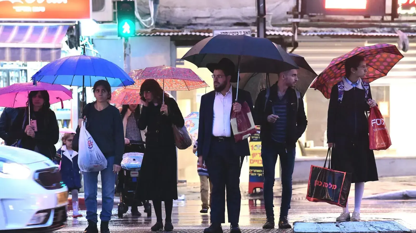 מזג אויר גשום בבני ברק,8 בדצמבר 2019