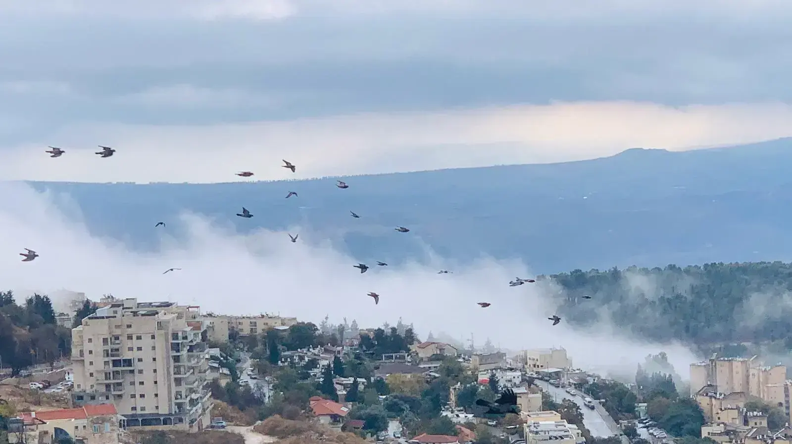עננים בשמי צפת 9 בדצמבר 2019 עננים בשמי צפת 9 בדצמבר 2019