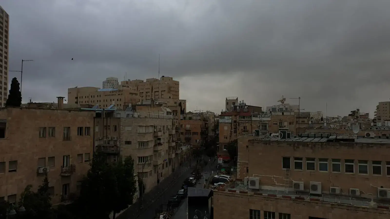 מזג אויר גשום בירושלים, 12 בדצמבר 2019 מזג אויר גשום בירושלים, 12 בדצמבר 2019