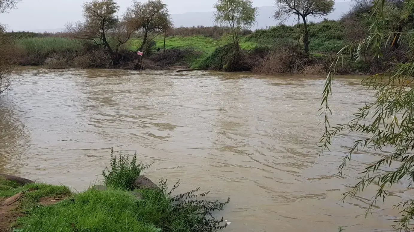 זרימה חזקה בנהר הירדן היום (שבת, 19\12\14) זרימה חזקה בנהר הירדן היום (שבת, 19\12\14)