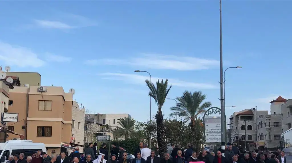 מחאה בסכנין נגד האלימות הגואה ב-14 בדצמבר 2019 מחאה בסכנין נגד האלימות הגואה ב-14 בדצמבר 2019