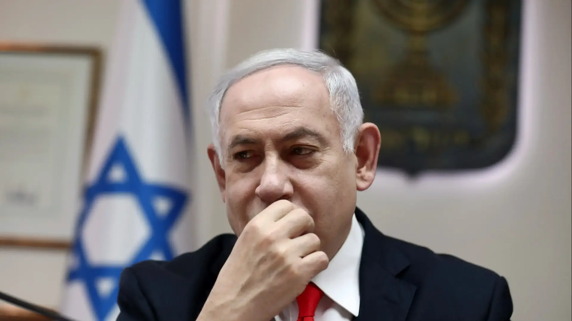 ראש הממשלה, בנימין נתניהו במהלך ישיבת ממשלה, משרד רה"מ, ירושלים 15 בדצמבר 2019 ראש הממשלה, בנימין נתניהו במהלך ישיבת ממשלה, משרד רה"מ, ירושלים 15 בדצמבר 2019