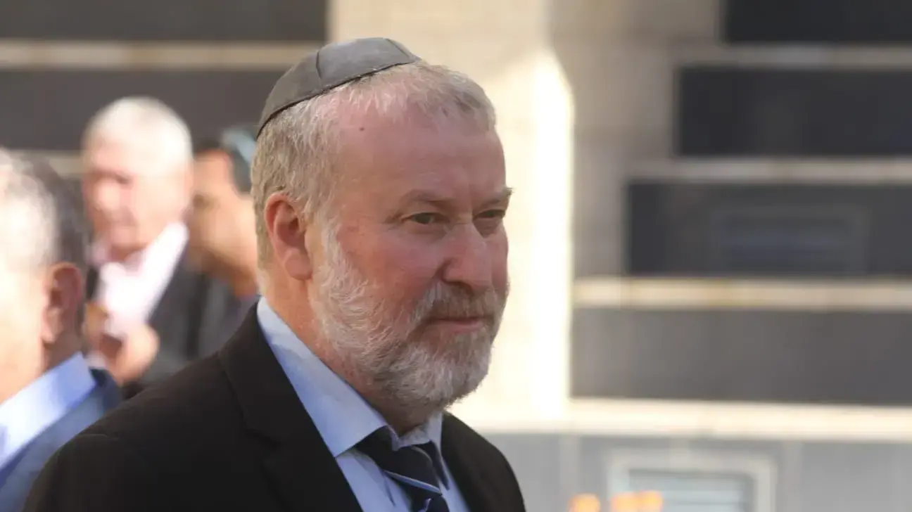 היועץ המשפטי לממשלה אביחי מנדלבליט מגיע לטקס הפרידה משי ניצן, בסיס יהודאי מג"ב ירושלים, 18 בדצמבר 2019
