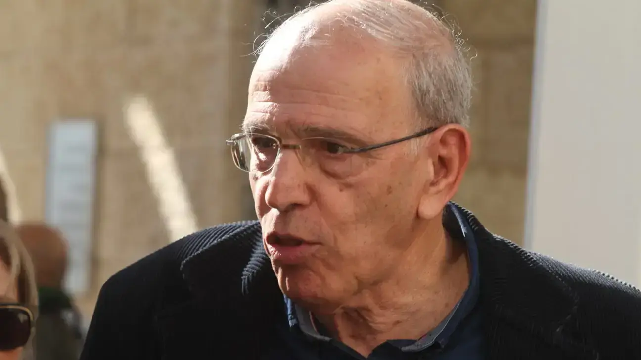 משה לדור פרקליט המדינה לשעבר בטקס הפרידה משי ניצן, בסיס יהודאי מג"ב ירושלים, 18 בדצמבר 2019