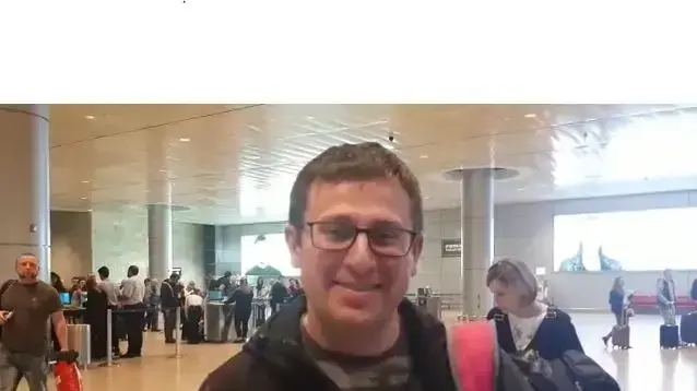 מיכאל גוטמן, בשדה התעופה לקראת המראתו למוסקבה 18 בדצמבר 2019 מיכאל גוטמן, בשדה התעופה לקראת המראתו למוסקבה 18 בדצמבר 2019