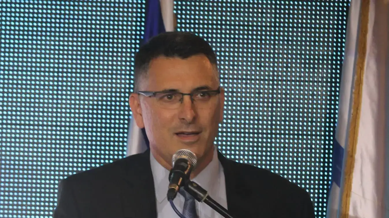 גדעון סער, במהלך כנס תומכים באולמי אורנים, חיפה 18 בצדמבר 2019 גדעון סער, במהלך כנס תומכים באולמי אורנים, חיפה 18 בצדמבר 2019