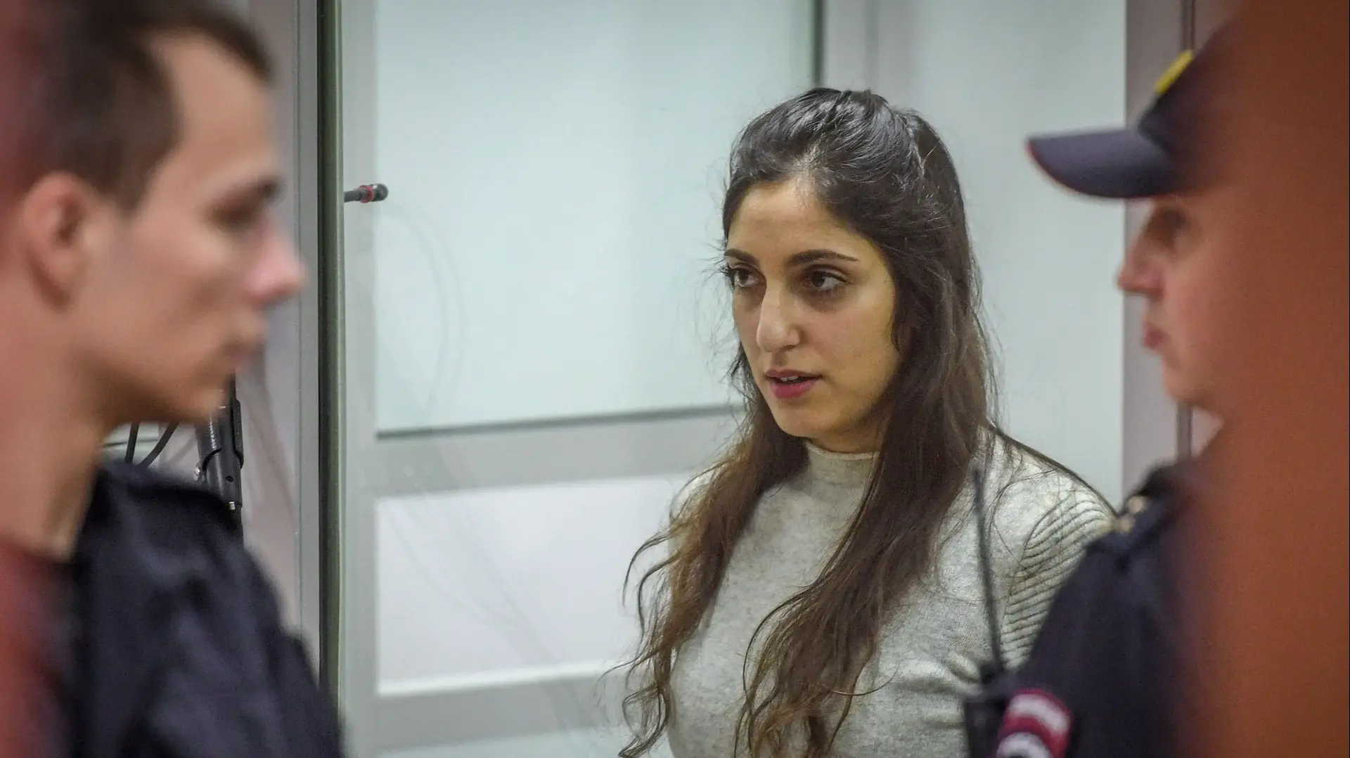 נעמה יששכר בדיון בבית משפט במוסקבה, רוסיה, 19 בדצמבר 2019 נעמה יששכר בדיון בבית משפט במוסקבה, רוסיה, 19 בדצמבר 2019