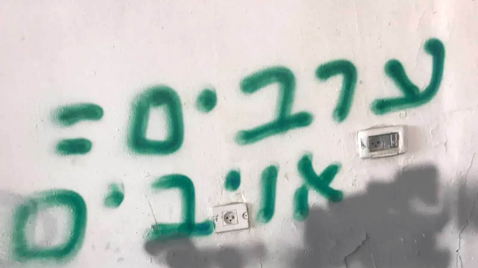 חשד לפשע שנאה בשכונת חלאילה, ליד גבעת זאב, 19 בדצמבר 2019