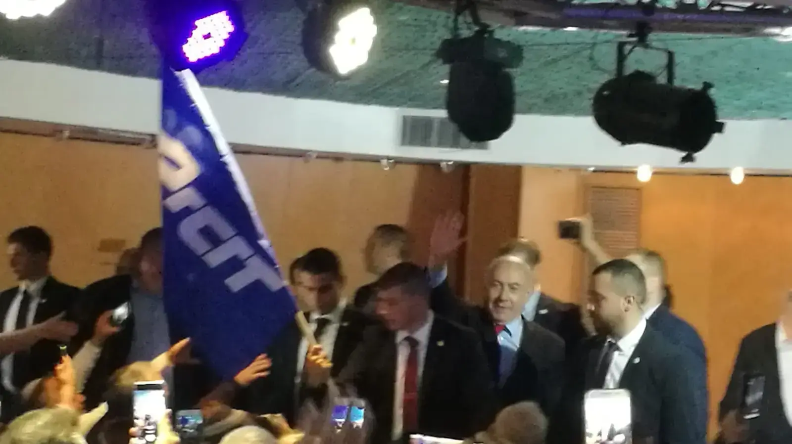 ראש הממשלה בנימין נתניהו בכנס בחירות בטבריה, 19 בדצמבר 2019 ראש הממשלה בנימין נתניהו בכנס בחירות בטבריה, 19 בדצמבר 2019